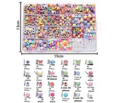 780pcs/Box Acrylic Ocean Beads with Imitation Pearl Beads Colorful Starfish Bead for Friendship Bracelet DIY Jewelry Making Kits