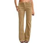 Women's Wide Leg Dress Flare Pants For Women Double Button Mid Waist Pants Trendy Fashion Casual Pants Pants for Women