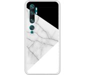 Funda compatible con Xiaomi Mi Note 10 - CC9 Pro - Be Unique Funda Gel mármol con blanco y negro