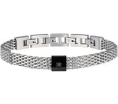 BREIL Colección BLACK DIAMOND, Pulsera Hombre en Acero, Ideas de Regalos para Hombre
