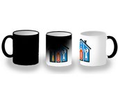 MERCHANDMANIA TAZA MÁGICA logo profesional manitas bricolaje magic mug