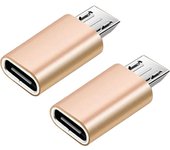 (2 Piezas)  Adaptador USB C Hembra a Micro USB Macho Compatible con Galaxy S7/S7 Edge/S6/J7/J3, Huawei y Otro Dispositivo