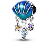 Ocean Series 925 Silver Luminous Shell Pearl Fishtail Tortoise Charms Beads Fit Pandora 925 Original Bracelets Fine DIY Jewelry