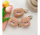 Solid Color Plush Teddy Bear Headphone Cover For Apple Airpods 1, 2, 3 Pro Protective Case Against Falls