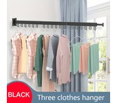 Perchero Plegable Montado en la Pared - Perchero para Ropa de Interior/Exterior para Baño, Balcón y Hogar - Perchero Pequeño para Ropa y Colchas - Fácil de Usar y Conveniente