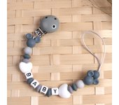 Cadena para chupete de Mickey con dibujos animados para bebé, mordedor para bebé, cadena anticaída, cuerda antipérdida