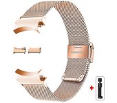 No Gaps Stainless Steel Band for Samsung Galaxy Watch7 6 4 Classic 46mm 47mm/Watch4 5 pro 44mm 40mm Strap Curved end Bracelet