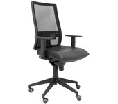 Silla De Oficina Horna Piel Negro Sin Cabecero