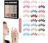 Calendario de Adviento de uñas de belleza 2024, Calendario de Adviento de esmaltes de uñas, Calendario de cuenta regresiva de Navidad, Rebanadas de uñas, Juego de uñas postizas con gel, Recuerdos de uñas DIY para mujeres y niñas
