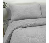 Edredón Coralina Borreguito - Disponible en Gris y Beige y para camas de 90cm, 105cm, 135cm y 150cm - Invierno - Donegal Collections