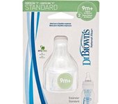Dr. Brown'S Natural Flow Tetina Estándar Cereales +9M, 2 Uds
