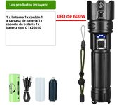 Ultra Powerful Flashlight High Power LED Flashlights 8800000LM Long Range Zoom 3000M Spotlight Torch Light Tactical Lantern