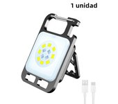 Flashlight Mini Work LED Light Rechargeable Lamp Pocket COB Keychain Portable Flashlight Outdoor Camping Small Light Corkscrew