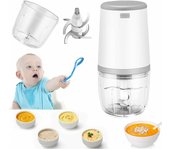 Mini Batidoras para Bebé, Mini Procesador de Alimentación, Batidora Bebé 300ml, Mini Picadora Eléctrica, Mini Procesador de Alimentación con Carga USB, Batidora Eléctrica para Niños, Fabricante de Alimentaciones para Bebés