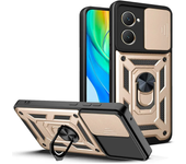 Armor Case For VIVO Y28S Y18 Y18e Y28 Y03 Y02 Y17S Y27 Y16 Y36 5G Cover Lens Protection With Ring Magnetic Holder Coque Fundas