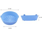 Air Fryer Silicone Microwave Baking Bowl Reusable Fried Chicken Basket Non-Stick Air Fryers Baking Tray Bakeware Kitchen Tools