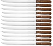 ARCOS Latina - Cuchillo Jamonero Flexible (250 mm) - 101300 - Hoja de Acero Inoxidable Nitrum® - Mango de Madera Comprimido - PACK 12