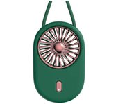 Mini ventilador de carga USB manos libres de verano (verde)