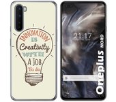 Tumundosmartphone Funda Gel Tpu para OnePlus Nord diseño Creativity Dibujos