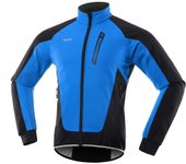 Arsuxeo Men Cycle Jacket Waterproof Windproof Thermal Fleece Bike Jersey MTB Bicycle Riding Running Autumn Winter Jacket Coat