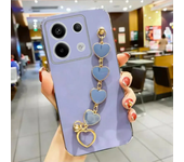 Wrist Strap Plating Phone Case for POCO M6 Pro X6 Pro X6 F5 Pro X5 Pro M5 X4 GT F4 X4 Pro M4 Pro POCO C65 C55 Protection Cover