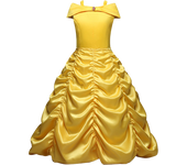 Girls Belle Princess Dress Children Snow White Elsa Cosplay Costume Kids Beauty and The Beast Halloween Carnival Party Outfit