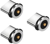 1-5Pcs Magnetic Plug Connector Universal Round Magnetic Cable Type C iPhone Micro USB Magnet Replacement Parts for Mobile Phone