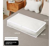 Underbed Storage Bag Foldable Quilt Bag Wardrobe Clothes Storage Box Dustproof Organizer Large Capacity Quilt Storage Bag