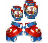 Patines Stamp Spidey 23-27 con Rodilleras y Coderas