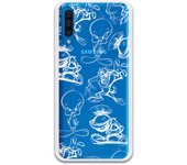 Funda original compatible con Samsung Galaxy A50 - A50s - A30s - Patron Esbozos Blanco