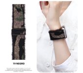 Soft Nylon Loop Elastic Buckle Strap For Apple Watch SE Band 40mm44mm Series 8/7/6/5/4 iWatch Leopard Watchband Bracelet 41/45mm