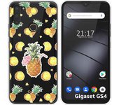 Funda Silicona Transparente para Gigaset GS4 diseño Piña Dibujos