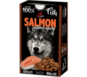 Alpha Spirit Snack Natural Perro Salmon 6x80gr - Snacks de perro Semi húmedos Salmon - Snacks de perro Naturales