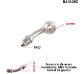 AN3 Motorcycle Motor Bike Hydraulic Brake Oil Hose Line Banjo Fitting m10x1 stainless Steel 10mm  New
