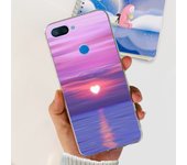 For Xiaomi Mi 8 Lite Case Clear Silione With Cute Painted Soft Phone Back Cover For Xiomi Mi 8 Lite Fundas Mi8Lite Coque Capas