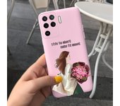For Oppo A94 4G Case Oppo A94 5G Back Cover Shockproof Matte Luxury Soft TPU Silicone Bumper Shell On OppoA94 5G Black Rose Capa