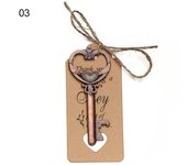 1PC Pendant Vintage Festival Souvenir Gift Beer Opener Key Bottle Opener Wedding Decor Wine Keychain Souvenir