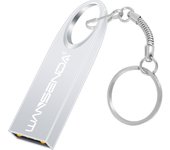 WANSENDA Metal Key Ring USB 2.0 Flash Drive Waterproof Pen Drive 128GB 64GB 32GB 16GB 8GB Pendrive Portable Memory Stick