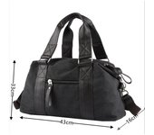Bolso de viaje de lona para hombre, equipaje de gran capacidad, bolso de hombro tipo bandolera, deporte coreano, gimnasio, Fitness, bolsas de viaje cortas