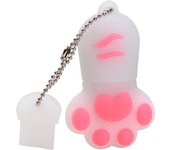 Cat Paw USB Flash Drive 64GB Pink Cartoon Memory Stick Free Key Chain Pen Drive 32GB Creative Gifts for Kids 16GB Red U Disk
