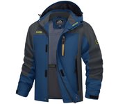 MAGCOMSEN men's hooded softshell windproof jacket waterproof rain coats windbreaker