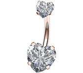 1Pc 14g  surgical steel belly piercing aaa zircon 2022 new tunnel ball piercings clear 14g belly button ring body jewellery