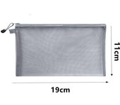 3pcs Toy 1pc building block puzzle sub-package bag children small particle zipper transparent finishing storage box
