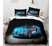 Sports Car Duvet Cover Sets Full Size 3 Piece Race Car Bedding Sets with Pillowcases for Teens Boys 2/3pcs Polyester Quilt Cover