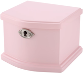 Jozen Gift Medium Ballerina Musical Jewelry Box with Mirror and Necklace for Girls,Kid's Jewelry Storage Music Chest- (white/pur