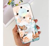 For Honor X9b Case ALI-NX1 Cover Shockproof Silicone Luxury TPU Soft Clear Flower Phone Cover For HonorX9b 5G X 9B Leopard Cases