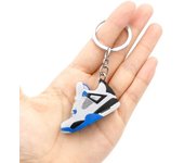 3D Mini 3D Sports Shoes Keychain Basketball Shoes Keychain Finger Skateboard Accessories Men's and Women's Trendy Pendant