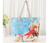 Ethnic Style Beach Tote Bag with Double Handles for Women - Fashionable and Spacious Bag for Beach Essentials