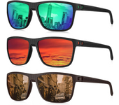 Set de 3 Gafas Polarizadas Hombre ,Protección UV,Ideales para conducir, pesca, golf y caminatas al aire libre