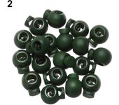 20pcs High Quality DIY Sportswear Accessories Cord Lock Bean Plastic Stopper Toggle Clip Apparel Shoelace